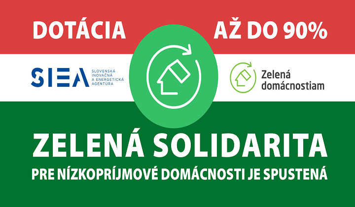 Fotka - DOTÁCIA PRE OBČANOV - ZELENÁ SOLIDARITA